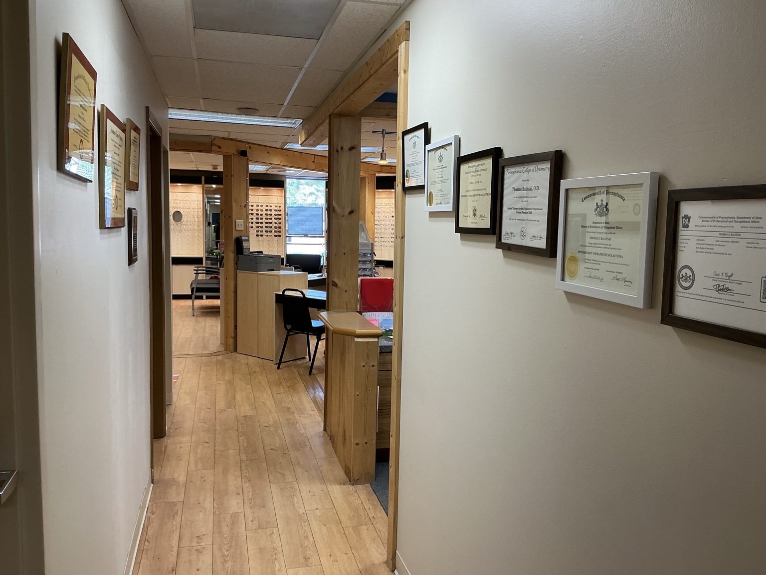 Balitski Vision hallway and office area